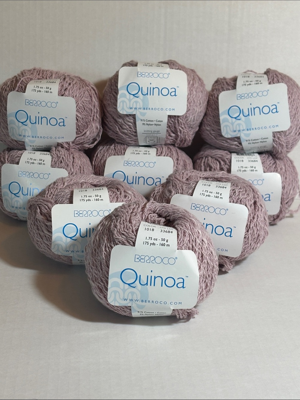 Quinoa Yarn - Light Rose 9 skeins